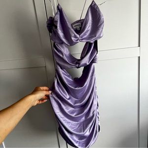 Purple Cut Out Dress